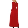 thumbnail image 2 of Long Sleeve Casual Maxi Dress, 2 of 2