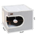 thumbnail image 2 of Cama para gatos Garnpet Cube House para interiores con bloc de notas, color gris, 2 of 6