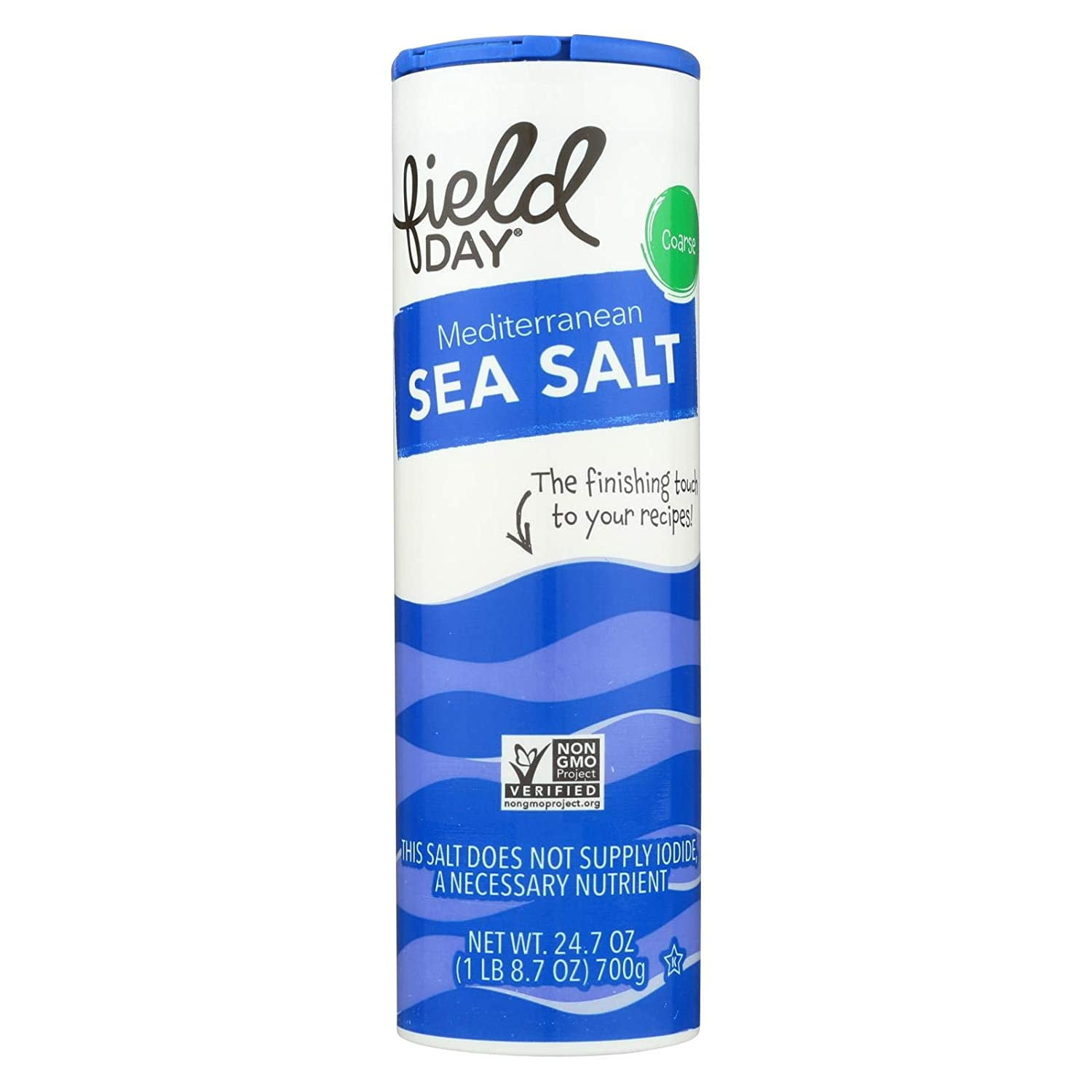 Field Day, Mediterranean Coarse Sea Salt, 24.7 Ounce Pack Of 4