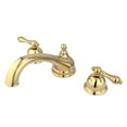 thumbnail image 1 of Kingston Brass KS3352AL 8 Inch -18 Inch Widespread Roman Tub Filler - Polished Brass, 1 of 2