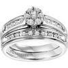 Inspiring 3/8 Carat T.W. Certified Diamond 10kt White Gold Bridal Set