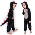thumbnail image 3 of Disfraz de dinosaurio Kugurumi para niños, disfraz de Cosplay para niños, verde y negro, fiesta escolar, juego de rol para estudiantes, 3 of 4