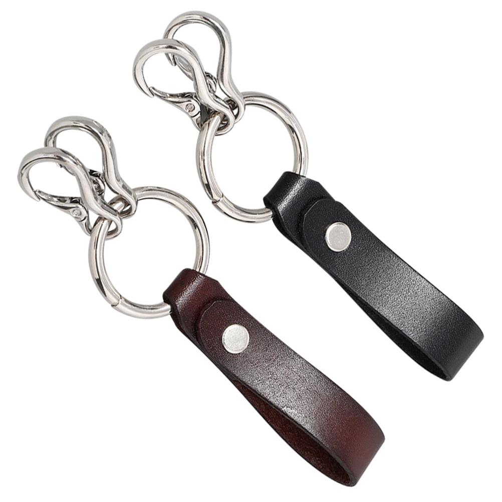 Raindrops 6 pcs  Fashionable Key Chain Decor Stylish Retro Key Ring Ornament Leather Belt Key Chain