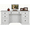 Bright White, variant on Coastal Solid Wood Executive Computer Desk
