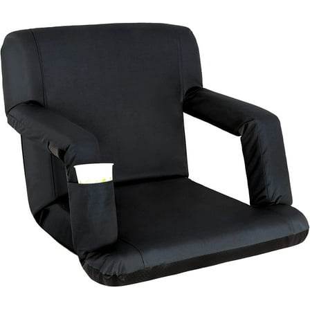 Wubio Wide Stadium Seat for Bleachers Reclining Portable Stadium Chair w/Back Cushion