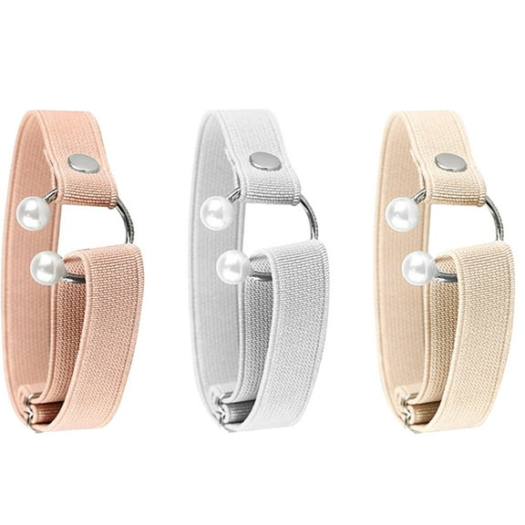 OFFIGAM 3-Pack Elastic Detachable High Heel Straps in Assorted Colors for Comfortable Fit and Anti- Shoe Support