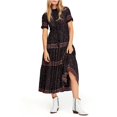 thumbnail image 1 of Free People Womens Rare Feeling Maxi Vestido, Negro, Mediano Free People Maxi, 1 of 2