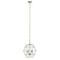 Lalia Home 18" Industrial 4-Light Geometric Wire Pendant