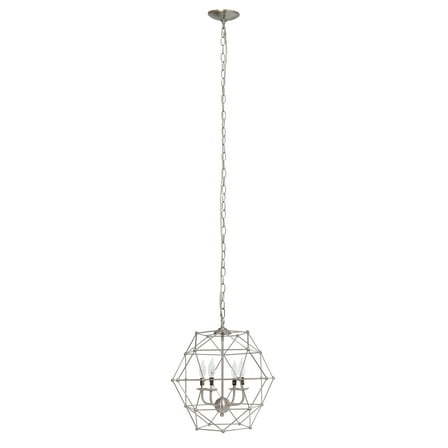 Lalia Home 18" Industrial 4-Light Geometric Wire Pendant