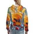 thumbnail image 7 of Daiia Refreshing Fruit Infused Drinks Pattern Women's Fashion Hoodies & Sweatshirts with Kangaroo Pocket Hooded Sweatshirt with Eye-catching Drawstrings-Large, 7 of 7