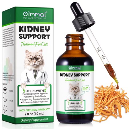 Kidney Support for Cats - Liquid Supplement Supports Healthy Kidney Function in Cats, Supports Regular Urination for Cats - Herbal Supplement