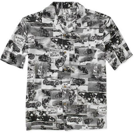 Puritan Men's Short Sleeve Printed Shirt - Walmart.com