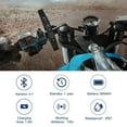 thumbnail image 4 of EJEAS Q2 Motorcycle Helmet Bluetooth Intercom Headset with Control Bar 2 Rider 800M, 4 of 5