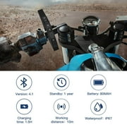 Motorcycle Helmet Bluetooth Intercom Headset with Control Bar 4 Riders