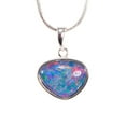 thumbnail image 2 of HOLIDAY DYNASTY STERLING SILVER AUSTRALIAN BLACK OPAL NECKLACE, 2 of 5
