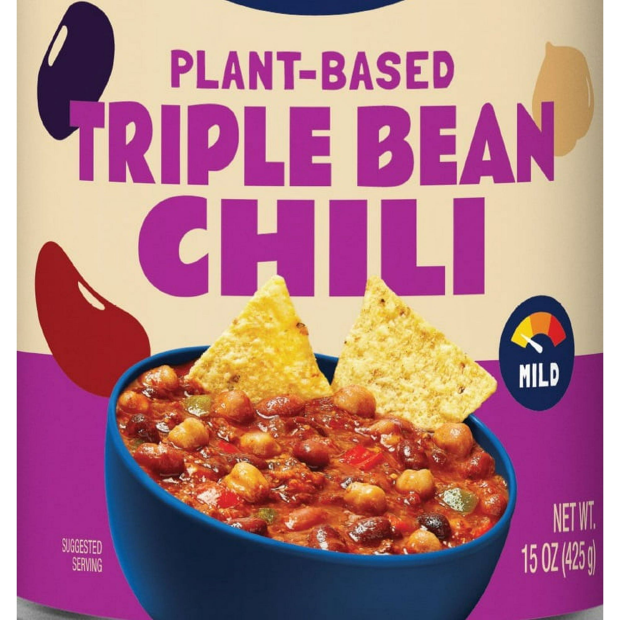 Sprague Cannery Plant-Based Triple Bean Bean Chili, Ready to Eat