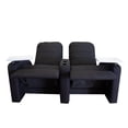 thumbnail image 3 of Sillon Reclinable Reposet Doble Mobydec para cine en casa con mesas y portavasos, 3 of 4