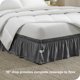 thumbnail image 2 of Faldón de Cama Ajustable Bare Home con Caída de 15 Pulgadas Tamaño Queen Gris, 2 of 6