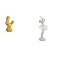 thumbnail image 1 of Figura de resina de una gallina esculpida, estatua de bailarina de ballet, adorno de escritorio, figura coleccionable ideal para regalo de cumpleaños, 1 of 8