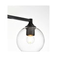thumbnail image 4 of Living District Foster 3-Light Iron & Glass Bath Sconce in Black/Clear, 4 of 6