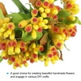 thumbnail image 3 of Uxcell Artificial Flower Stamen, Mini Berry Picks Bunch Fruit Floral Stamen for Craft DIY Wreaths Wedding, Yellow 40 Pcs, 3 of 6