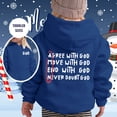 thumbnail image 2 of Trendfront Girls Fall Winter Hoodies Faith Vintage Letter Graphic Long Sleeve Kangaroo Pocket Loose Fit Casual Pullover Sweatshirt Tops, 2 of 4