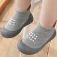 thumbnail image 3 of RTKFRFLM Infant Non-Slip Indoor Walking Socks Gripper Sole First Walker Sock Shoes Blue 7-12Months, 3 of 7