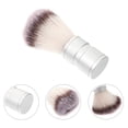 thumbnail image 2 of Men's Nylon Shaving Brush with Metal Handle Male Shaving Brush for Beard and Face Cleaning Razor Auxiliary Tool, 2 of 8