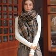 thumbnail image 6 of CHEGUTA Neck Scarf for Women Winter Scarf,Women's Autumn Winter Colorful Plaid Thick Warm Fringe Shawl Scarves, 6 of 8