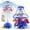Blue, variant on Space Rocket Water Sprinkler for Kids, Outdoor Summer Rocket Toy with LED Light & 360° Spin, Adjustable Height Water Launcher for Backyard Lawn, DIY Stickers