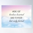 thumbnail image 2 of Broken Heart Fart Poster Wall Art, Modern Wall Decor For Living Room Bedroom, 16x24 UNFRAMED, 2 of 3