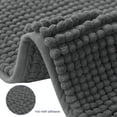 thumbnail image 6 of ZOUYUE Luxury Chenille Bathroom Rug Extra Soft and Absorbent Shaggy Rugs (Grey,20" x 32"), 6 of 10