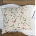 thumbnail image 4 of Home Soft Things Embroidery Throw Pillow Cover & Valance Set - Vine Butterfly - 20" x 20" & 52" x 19", 4 of 4