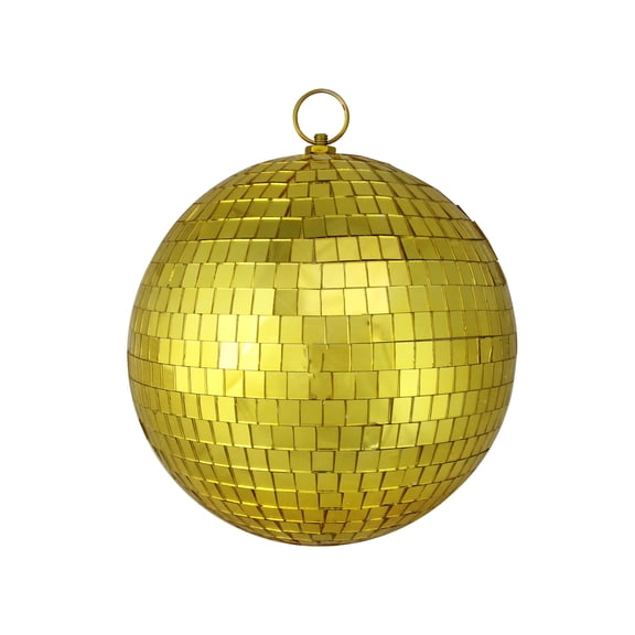 Mirrored Disco Ball Christmas Ornament- 8" (200mm) - Gold