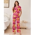thumbnail image 4 of EKOUAER Women's Pajama Sets Button Down Loungewear Short Sleeve Sleepwear 2 Piece Pants Pjs Set with Pockets, 4 of 6