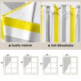 thumbnail image 5 of Swag Valance Curtains for Windows, Yellow Stripe Light Filtering Kitchen Curtains with Rod Pocket, Geometric Grey White Vertical Striped Window Treatment Valances for Living Room, 36x45 - 2 PCS, 5 of 9