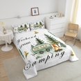thumbnail image 4 of Erosebridal Happy Camping Bedding Twin Comforter Set, RV Camper Down Comforter, Cartoon Camp Decor, Reversible, 4 of 7