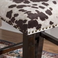 thumbnail image 5 of Linon Corey 24" Mid Back Indoor Udder Madness Counter Stool, Espresso/Brown Cow Print, 5 of 11