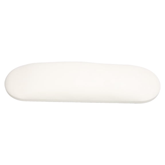 LAZIOEGR White PU Leather Nail Art Hand Pillow - Easy-Clean Manicure Arm Rest Cushion for Salon & Home Use