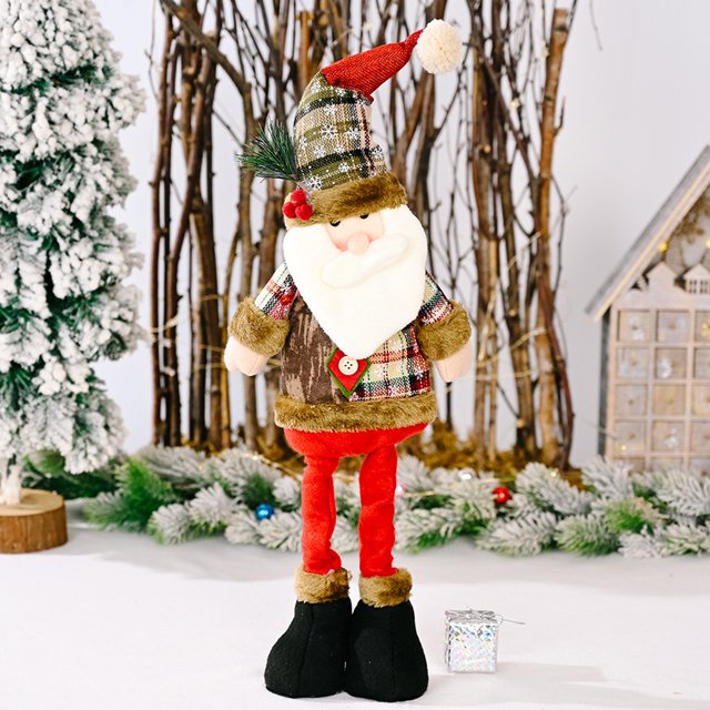 Juguete Retro Juguete de escritorio de Navidad Decoración Figura de juguete retráctil Regalos de Año Nuevo (Stan)