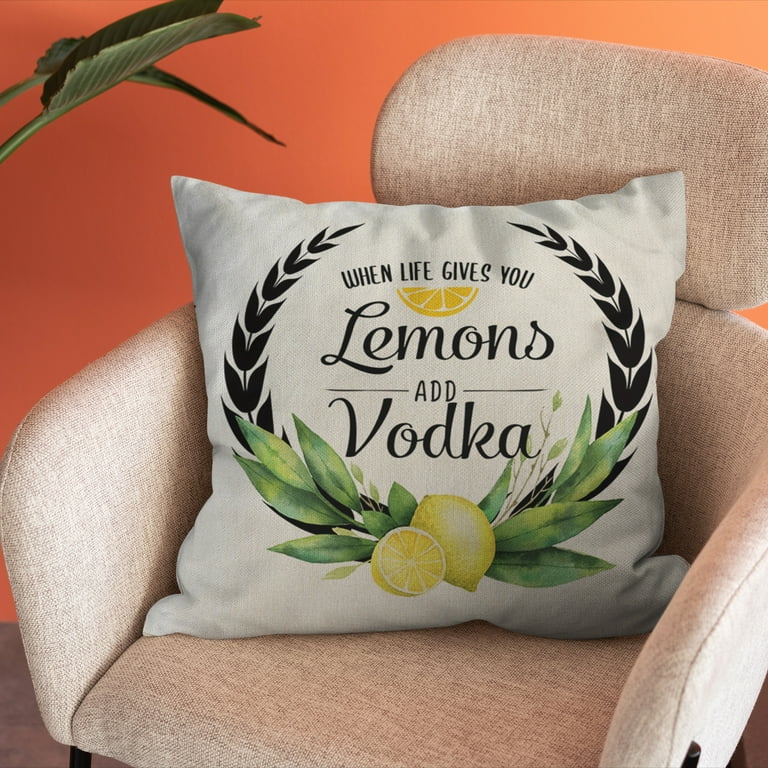 Farm Fresh Lemons Throw Pillow Case Summer Farmhouse Decor Pillow