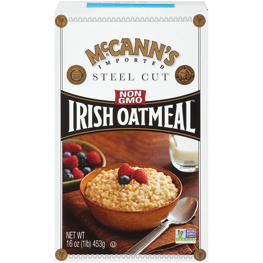 McCann’s Traditional Steel Cut Irish Oatmeal, 16 Ounce (Pack of 12