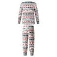 thumbnail image 2 of Matching Family Christmas Pajama Set Holiday Sleepwear Pjs Lounge Sets Long Sleeve Pullover and Printed Pants, 2 of 9