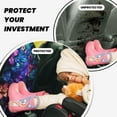 thumbnail image 4 of Xecao Magic Colorful Forest Leaves Pattern Car Seat Back Protector 2 Pack Large Capacity Pocket, Kick Mats Back Seat Protector, 4 of 8