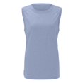 thumbnail image 4 of JIAYUE Women's Tank Top Sleeveless Lightweight Crew Neck Basic Loose Fit Versatile Solid Color Casual With Pocket Female Summer Vest, 4 of 5