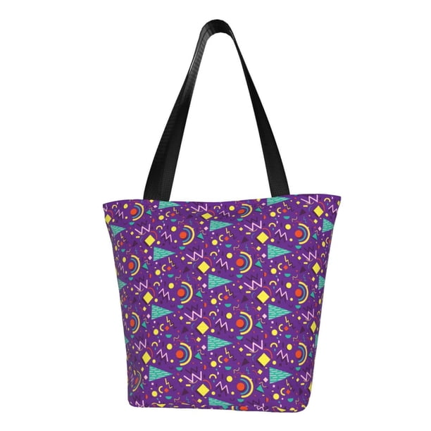 Disketp Retro 80s Style Bolsa de Hombro Casual para Mujer, Bolso Cruzado para Compras, Viajes y Uso Diario