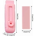thumbnail image 2 of Soft Pink Erasers 4 1 Set, Sliding Retractable Eraser with 4 Refill Eraser for Precise Pencil Mark Removal, 2 of 3