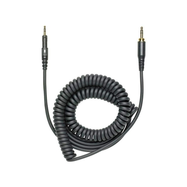 Audio-Technica HP-CC Cable en espiral de repuesto para auriculares serie M negro