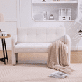 thumbnail image 3 of Modern Loveseat Sofa Comfy Upholstered 2-Seater Sofa Small Love Seat Accent Couch for Living Bedroom Leisure Areas, 3 of 8