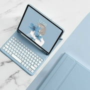 Timoom iPad 10th Generation 2022 10.9 Keyboard Case Cute Round Key Color Keyboard Wireless Detachable BT Keyboard Cover